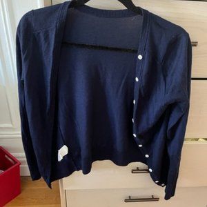 JCrew Wool Navy Sweater